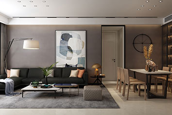 裕；；；；己130平米现代气概装修软装效果图