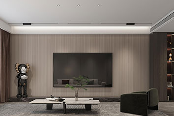 维多利亚160平米现代轻奢气概装修软装效果图